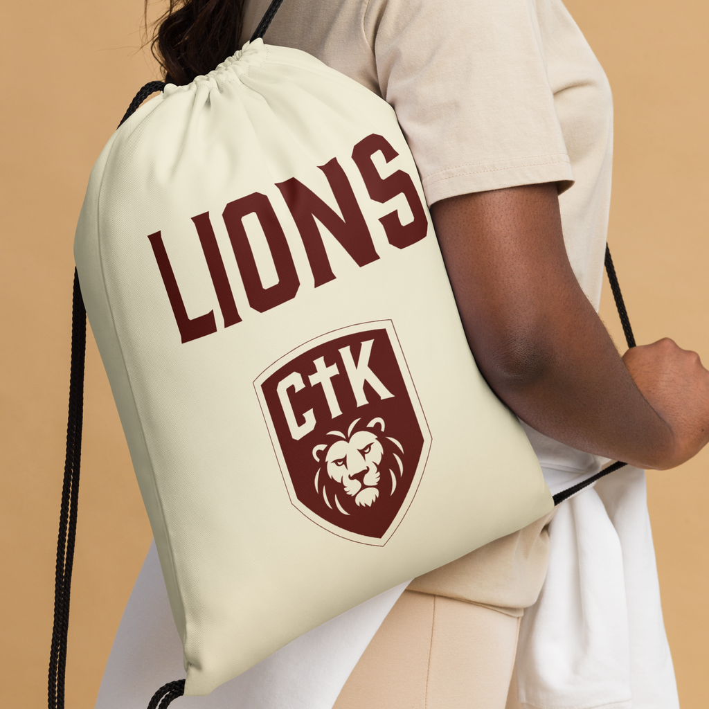 Bold Lions Drawstring Bag