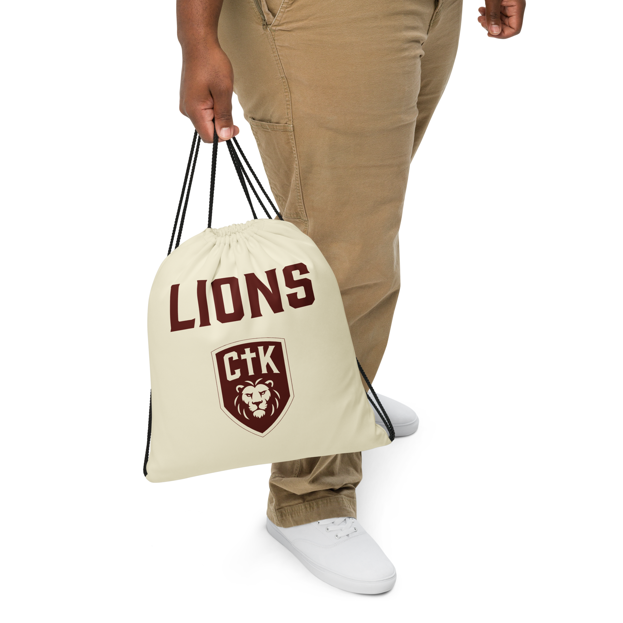 Bold Lions Drawstring Bag