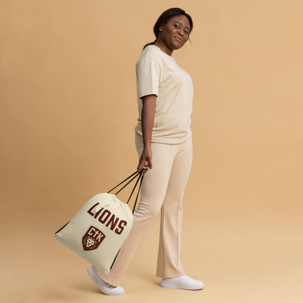 Bold Lions Drawstring Bag