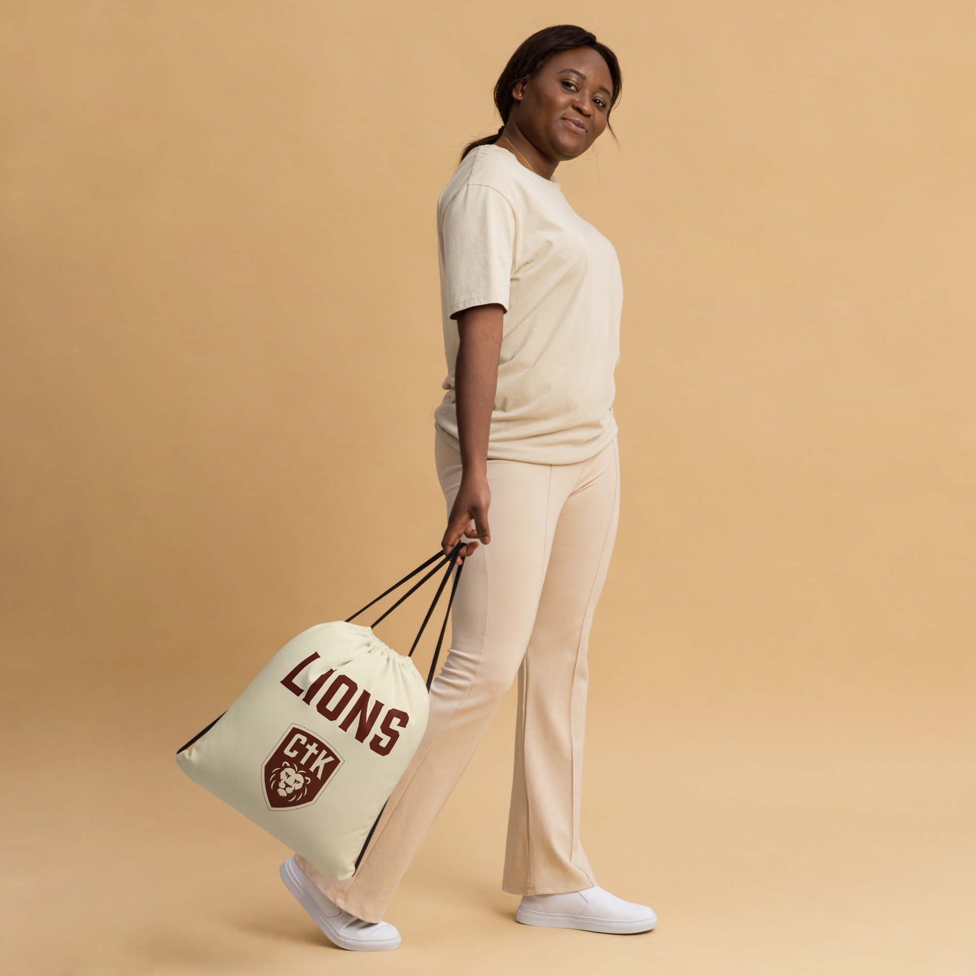 Bold Lions Drawstring Bag