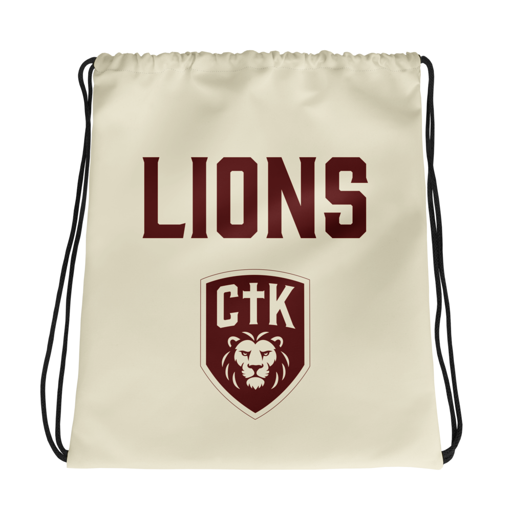 Bold Lions Drawstring Bag
