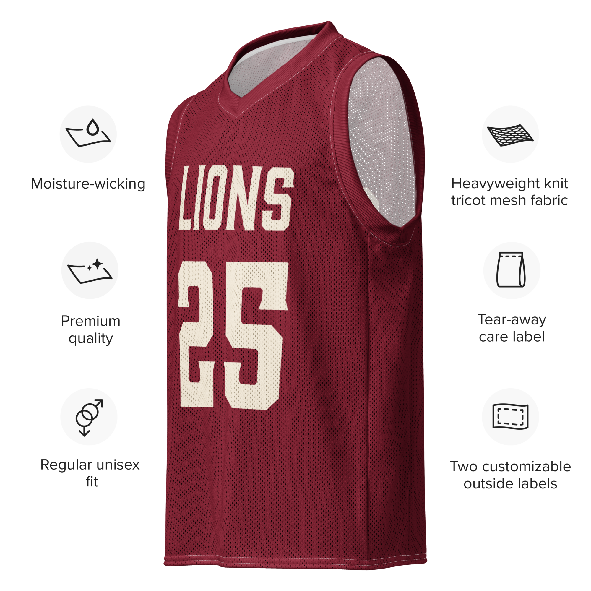 CTK Bold Lions Basketball Jersey