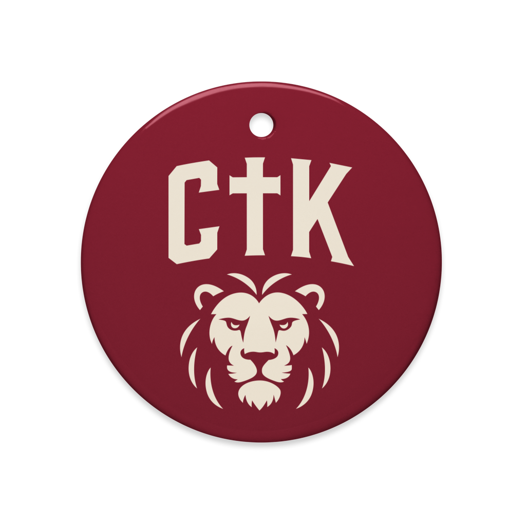 CTK Lions Ceramic Ornaments
