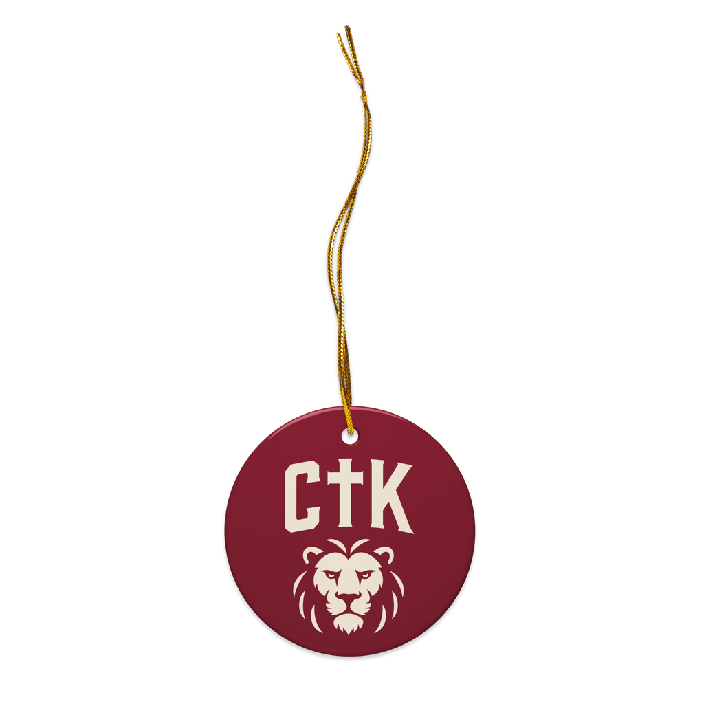 CTK Lions Ceramic Ornaments