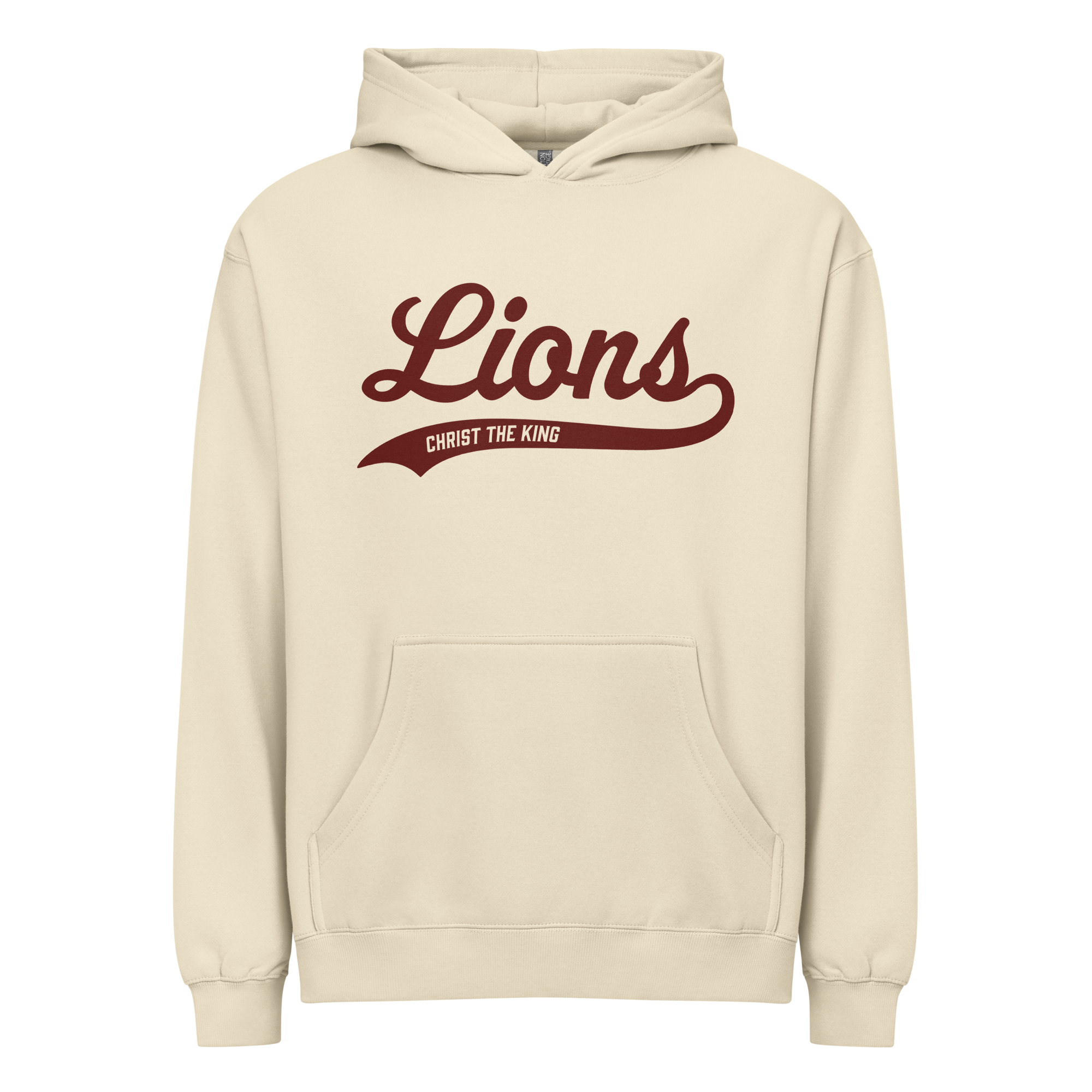 Lions Script Cotton Heritage Box Hoodie