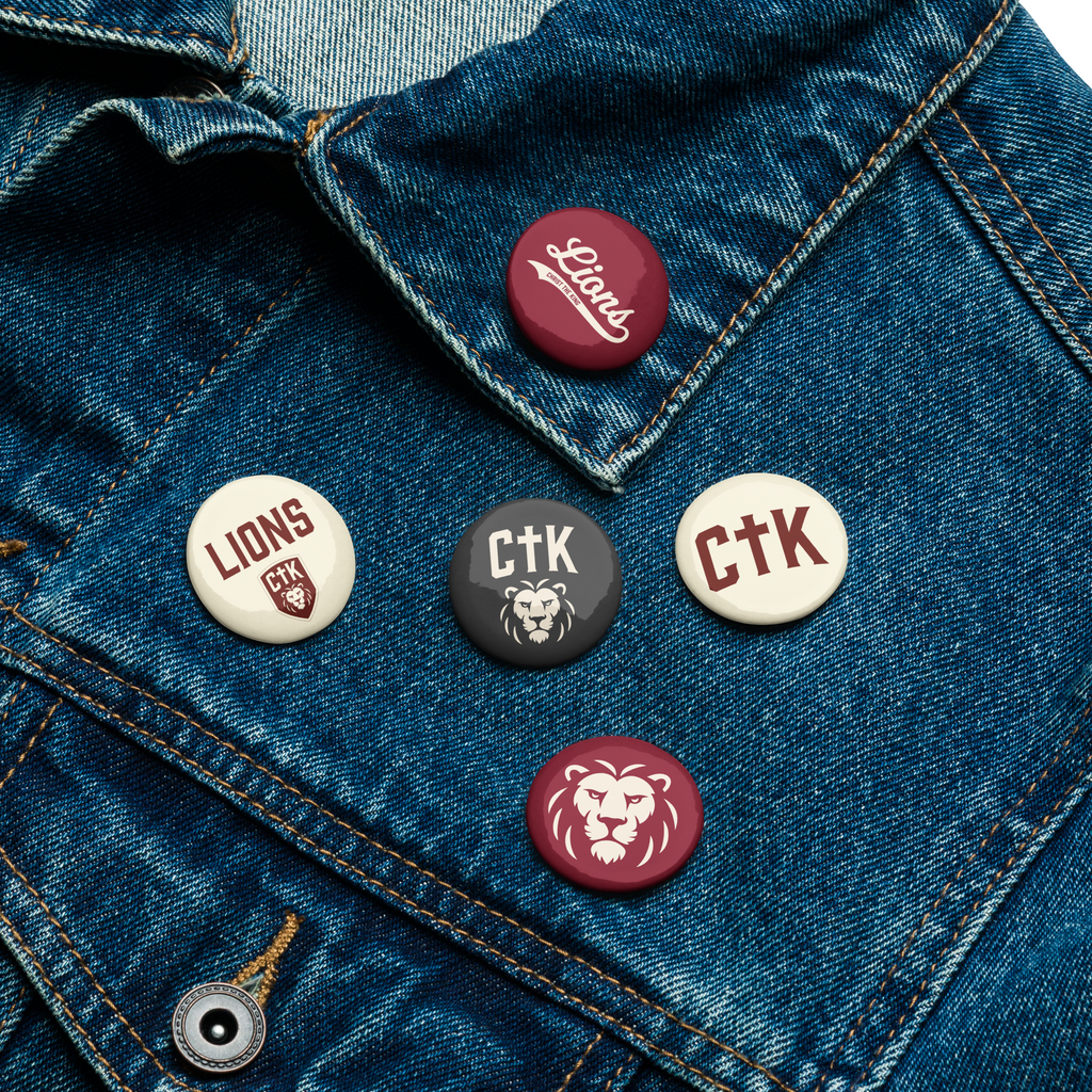 CTK Lions Pin Buttons (Set of 5)