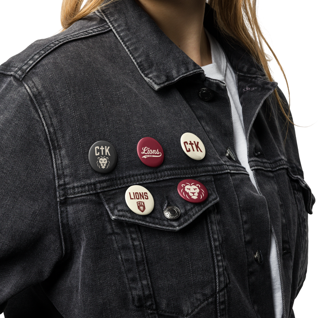 CTK Lions Pin Buttons (Set of 5)